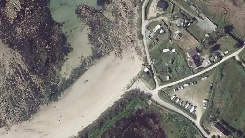 Vue aérienne : Anse de la Visiere