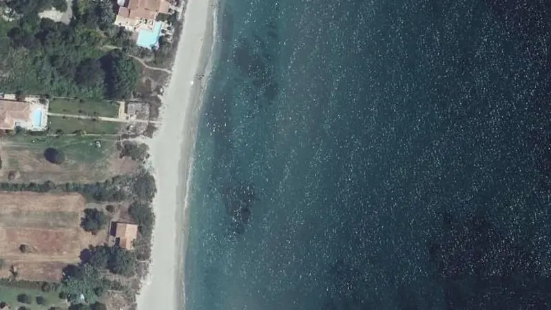 Vue aérienne : Plage "les Pieds dans l'Eau"