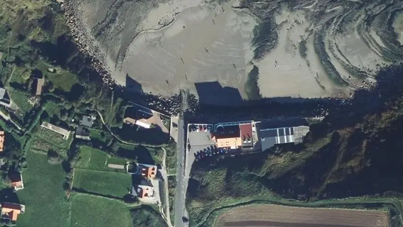 Vue aérienne : Audinghen Centre Plage