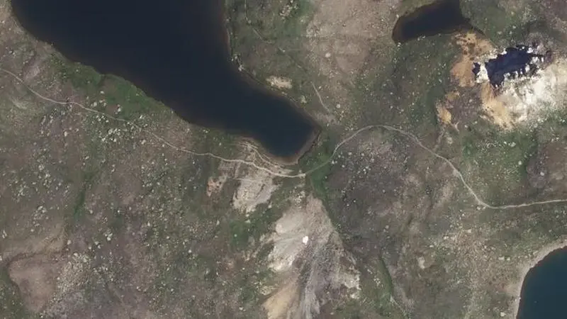 Vue aérienne : Plage de lacs Sainte-Marguerite