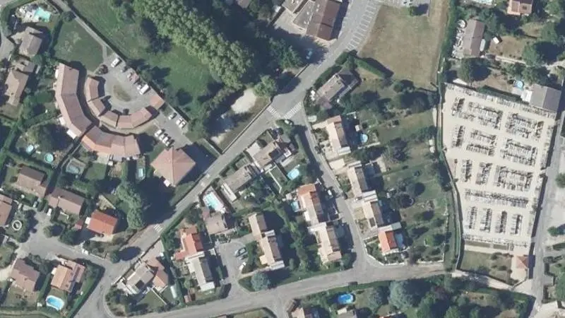 Vue aérienne : Plage du ruisseau des Moulins