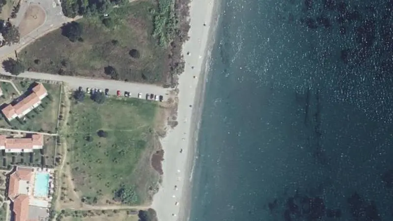 Vue aérienne : Plage Sud "le Podgio"