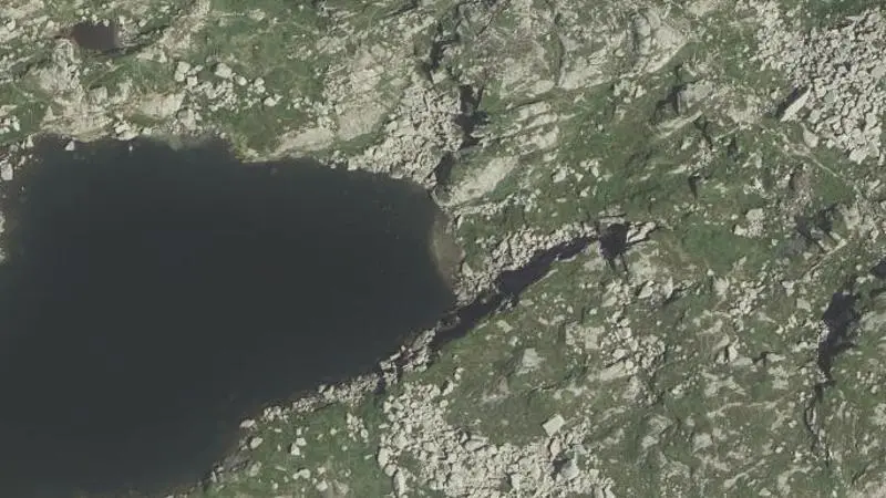 Vue aérienne : Plage de l'étangs de Turguilla
