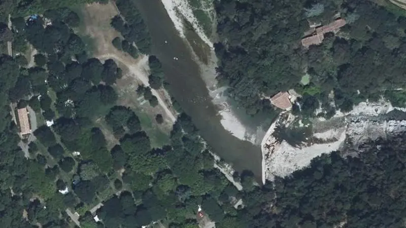 Vue aérienne : Plage du Gardon