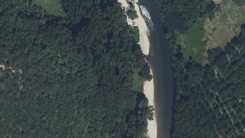 Vue aérienne : Plage de la Cèze