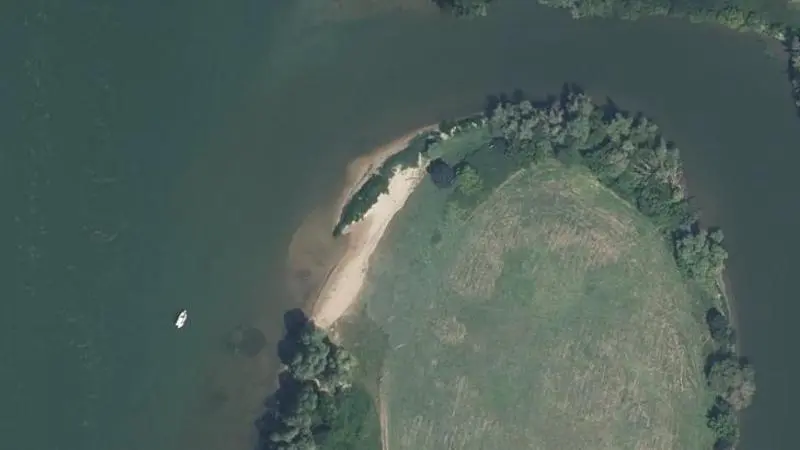 Vue aérienne : Plage de la Seille
