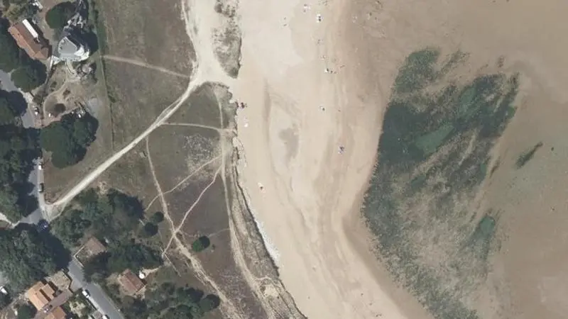 Vue aérienne : Plage de Plaisance