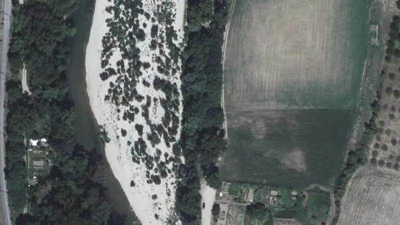 Vue aérienne : La Caze