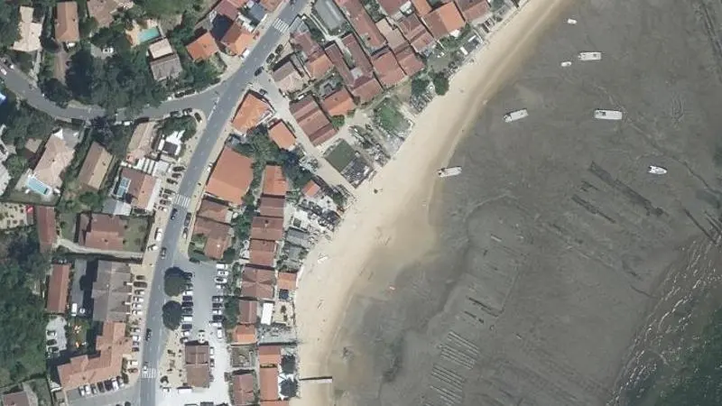 Vue aérienne : Plage du Canon