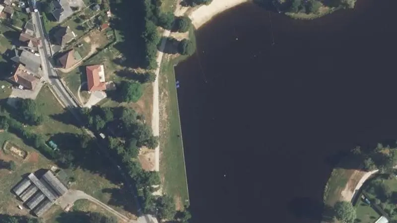 Vue aérienne : La Roche