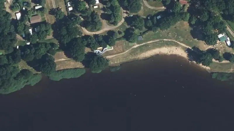 Vue aérienne : Etang de St-Bonnet