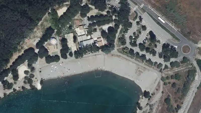 Vue aérienne : Plan d'eau des Vannades