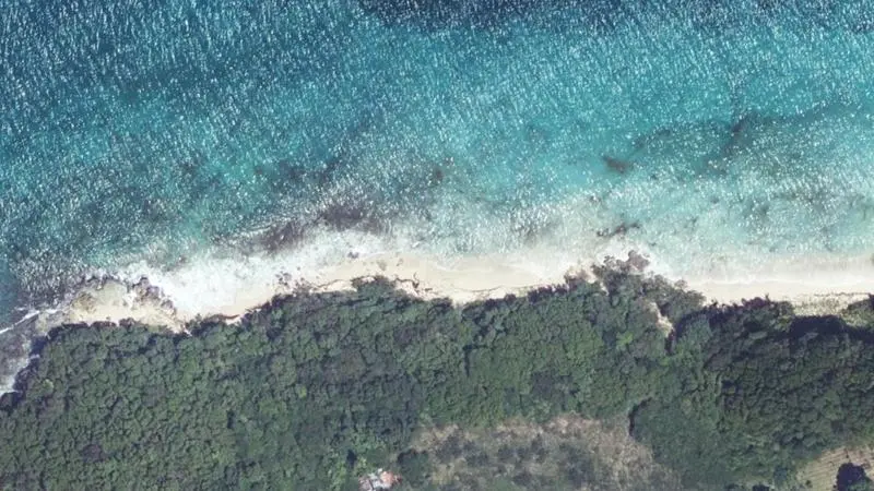 Vue aérienne : Anse de May