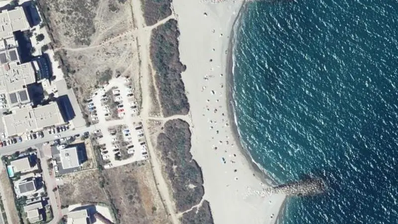 Vue aérienne : Plage de la Lagune