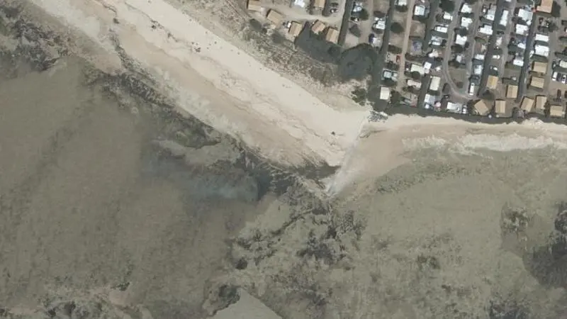 Vue aérienne : Plage de Basse Benaie