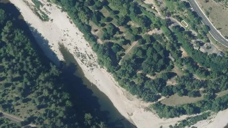 Vue aérienne : Camping Del Ron