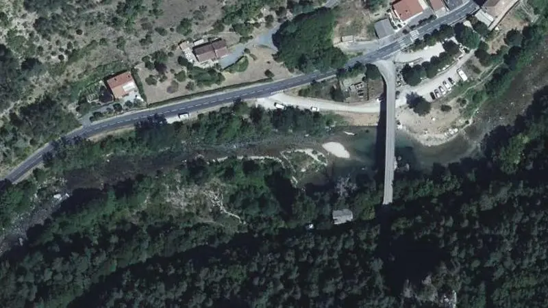 Vue aérienne : Pont Pierrefiche