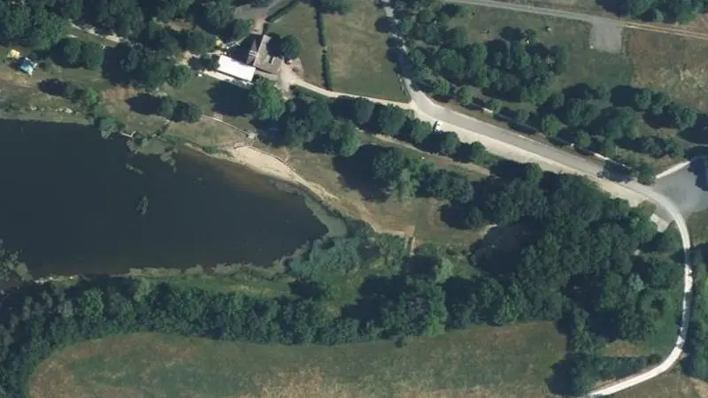 Vue aérienne : Etang de Goule