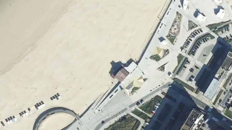 Vue aérienne : Calais Centre Plage