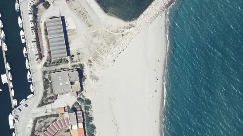 Vue aérienne : Plage des Capellans