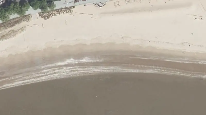 Vue aérienne : Grande Plage de Saint-Nazaire