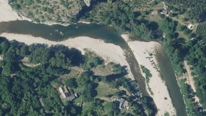 Vue aérienne : Castelbouc