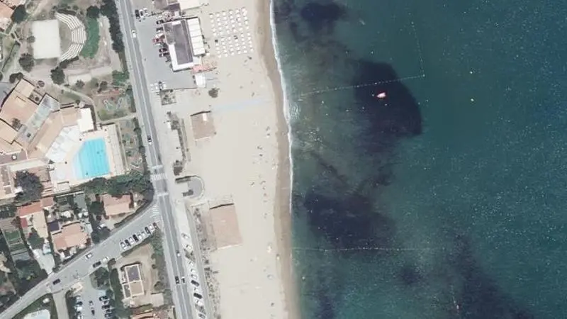 Vue aérienne : Plage la Nartelle