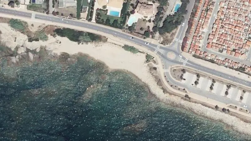 Vue aérienne : Plage de Pasci Pecura