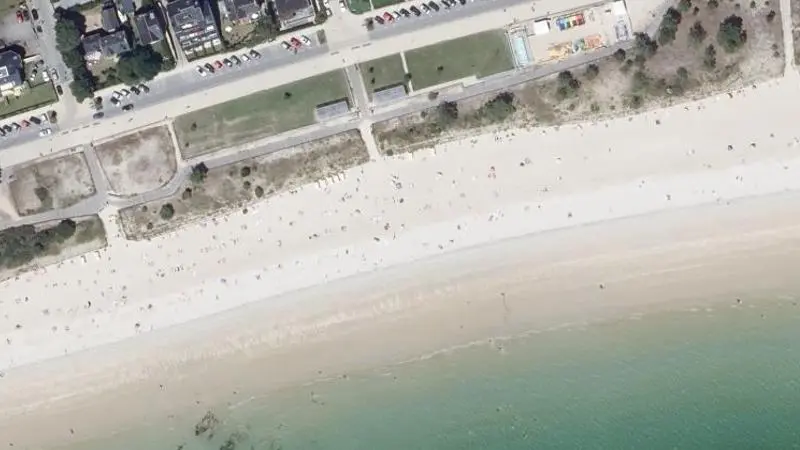 Vue aérienne : Grande Plage