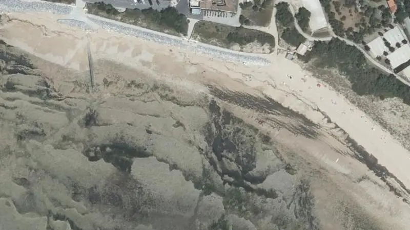 Vue aérienne : Plage de Montamer