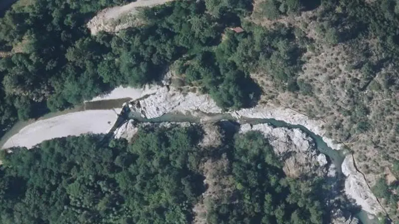 Vue aérienne : Cascade du Martinet