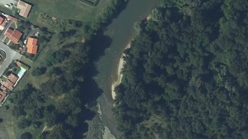 Vue aérienne : Plage de l'Ariège