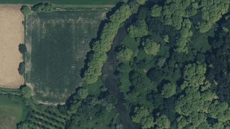 Vue aérienne : Plage de l'Adour