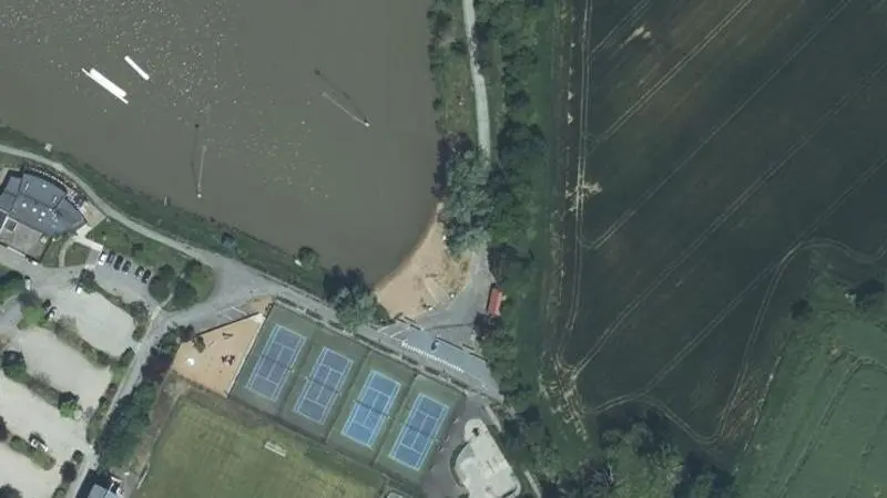 Vue aérienne : Plan d'eau - Base de Loisirs