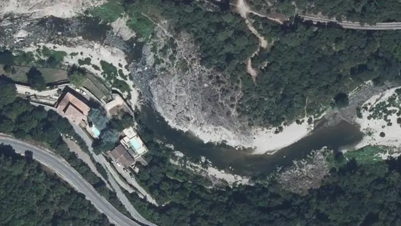 Vue aérienne : Le Moulin de Corbes