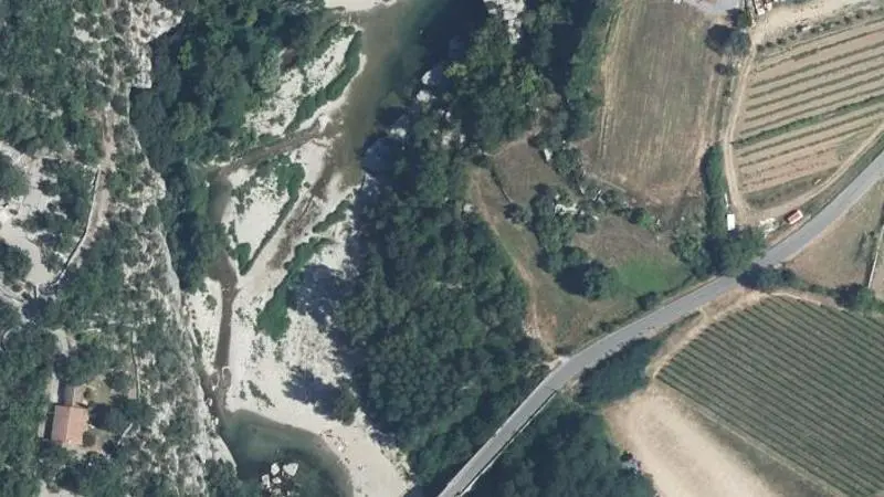 Vue aérienne : La Beaume a la Plage de Peyroche