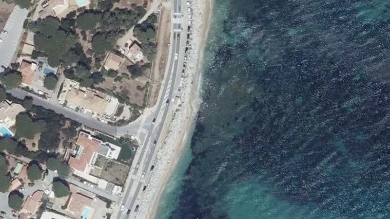 Vue aérienne : Plage l'Elephant