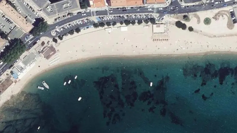 Vue aérienne : Plage Trottel