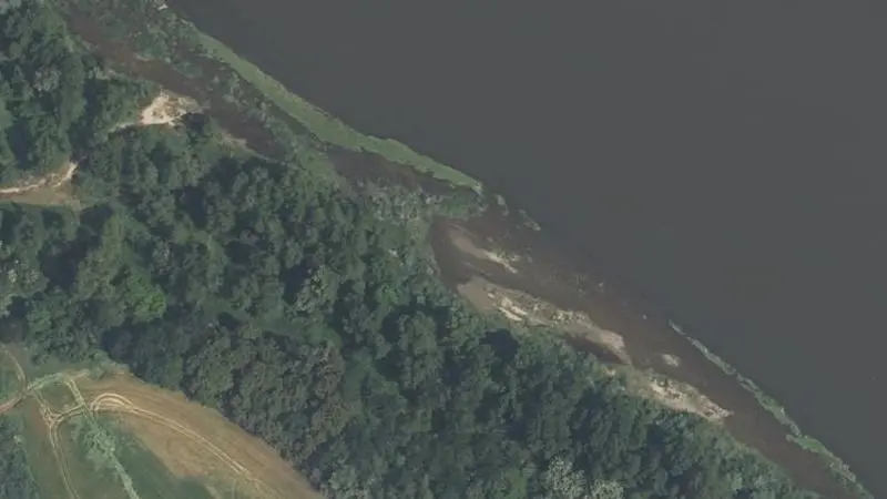 Vue aérienne : Plage de la Loire