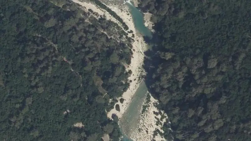 Vue aérienne : Plage de l'Esteron