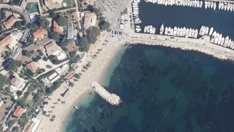 Vue aérienne : Plage Peno