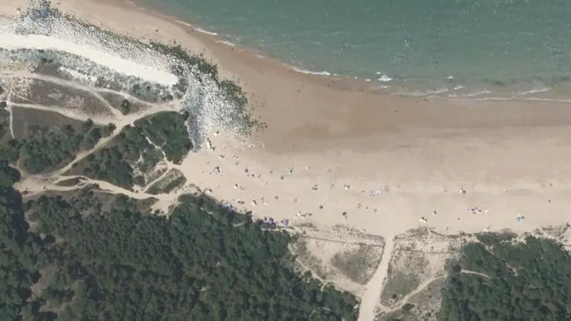 Vue aérienne : Plage de GAUTRELLE