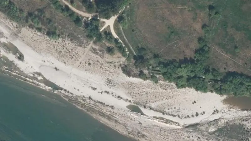 Vue aérienne : Plage de Pertuis