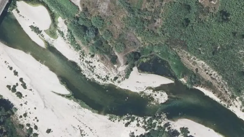 Vue aérienne : Plage du Gardon