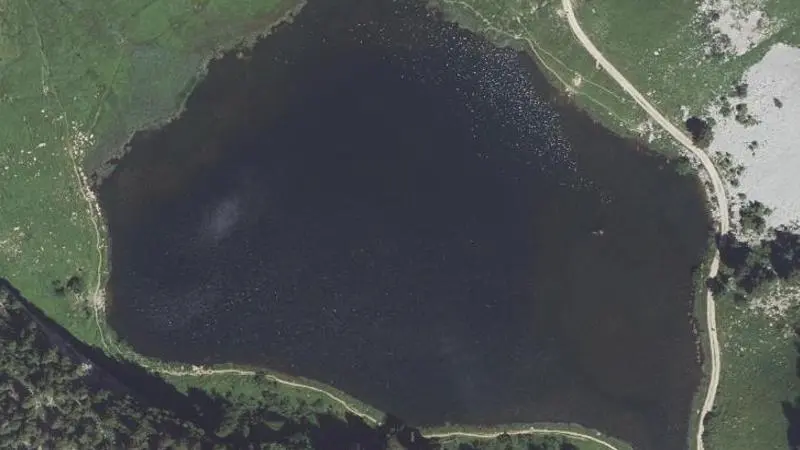 Vue aérienne : Lac d'Arvouin