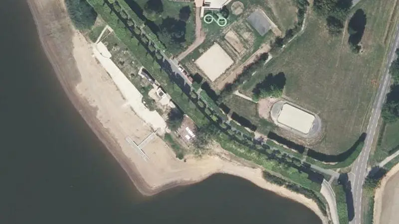 Vue aérienne : Plage Roger Lagrot