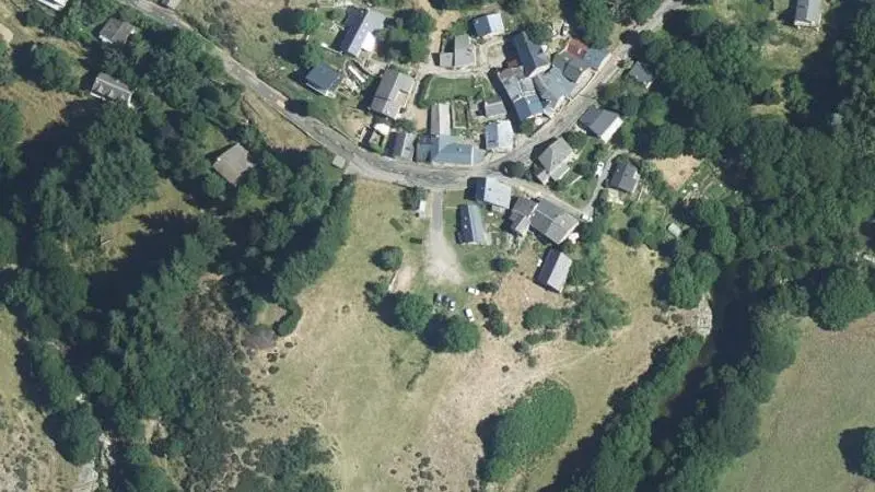 Vue aérienne : Les Laupies