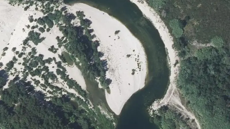 Vue aérienne : Plage du Gardon