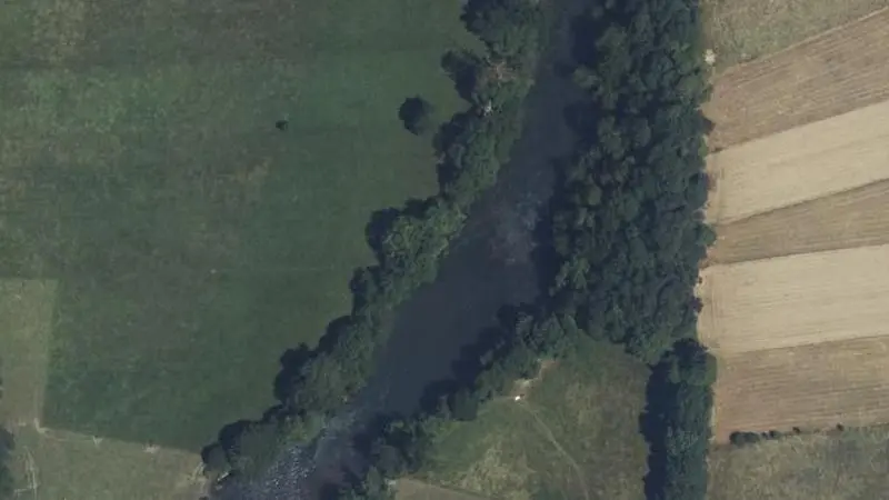 Vue aérienne : Plage de la Garonne