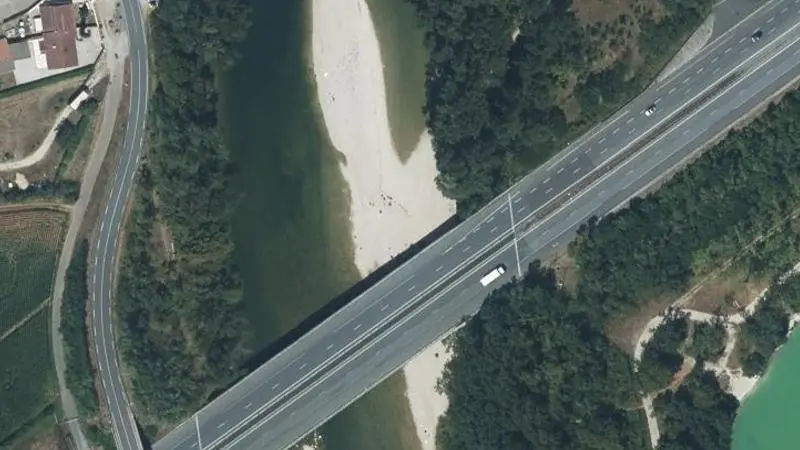 Vue aérienne : Plage de l'Ain